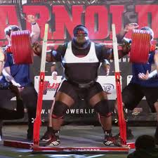 Powerlifter setting up for a squat